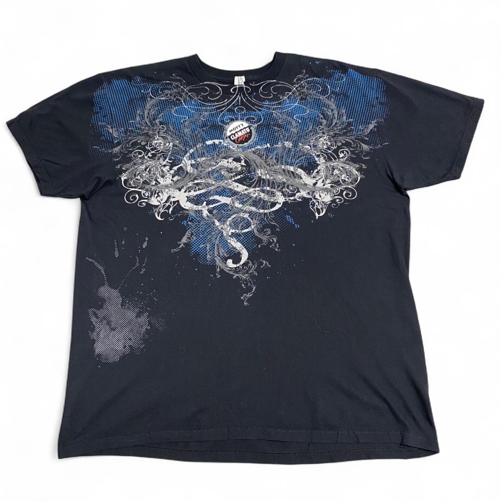 Y2k Mott's Clamato Caesar black graphic t-shirt Graphic print
